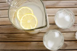Refreshing chilled homemade lemonade