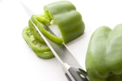 green pepper cut into slices