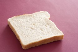 Slice of fresh white bread