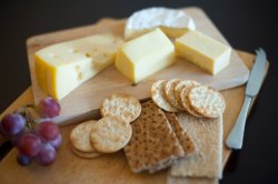 Cheese and biscuit platter