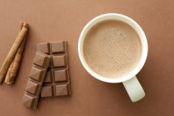 Drinking chocolate with ingredients