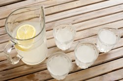 Fresh healthy homemade lemonade
