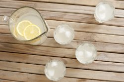Delicious homemade fresh lemonade