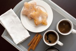 Morning coffee with cinnamon cookies