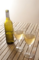Open white wine