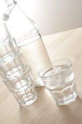 Glass of ice cold water