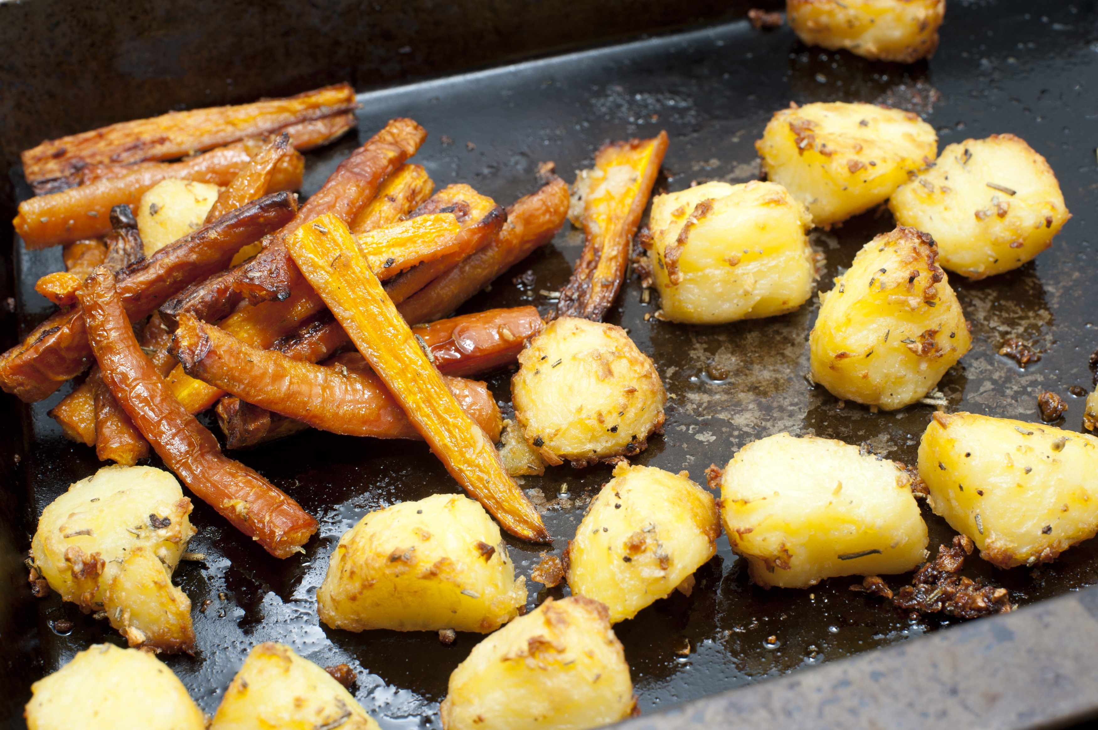 Oven Roasted Vegetables Free Stock Image