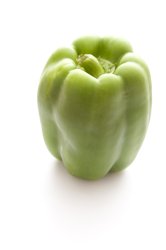 Fresh whole green sweet pepper